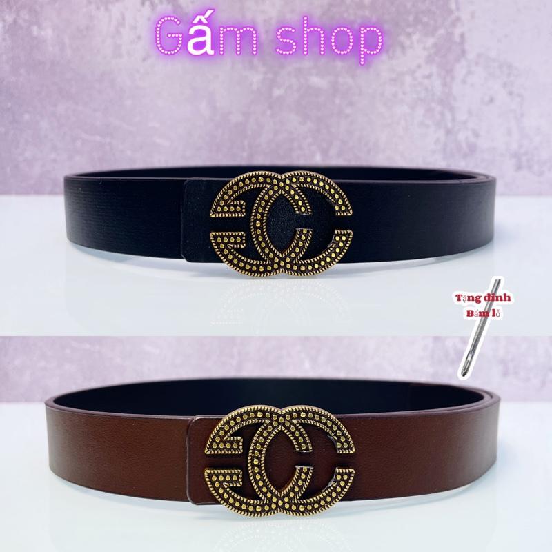 Thắt Lưng Nữ Da pu Đúc Nguyên Miếng Bản Đai 2,5 - 3cm Hai Màu Đen,Nâu  Phù Hợp Dùng Làm Đai Quần Jean ,Quần Vải Dáng Giấu Dây Dễ Sử Dụng Phù HỢp Cho Nữ.