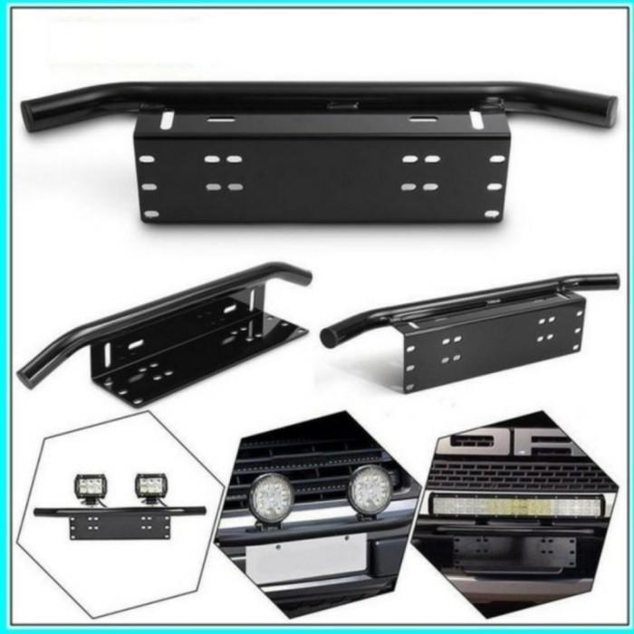Braket Dudukan Lampu LED Sorot Tembak Tatakan Bracket Plat Nomor Mobil