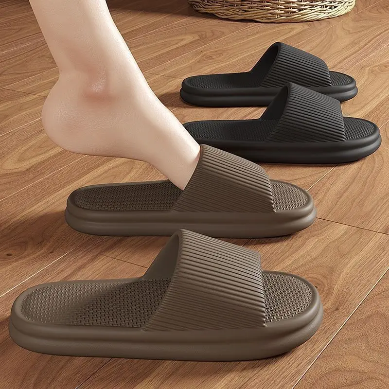 Dép Lười, Dành Cho Nam Giới, Mùa Hè, Trong Nhà, Phòng Tắm Gia Đình, Chống Trượt, Lưng Mềm, Lưng Dày, Dép Cặp Đôi, Có Thể Đeo Ngoài Trời