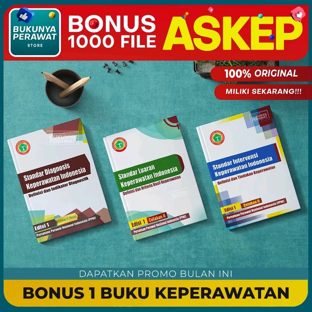 (ORIGINAL) BUKU 3 PAKET PPNI SDKI SIKI SLKI ORI // PAKET ASUHAN KEPERAWATAN PPNI
