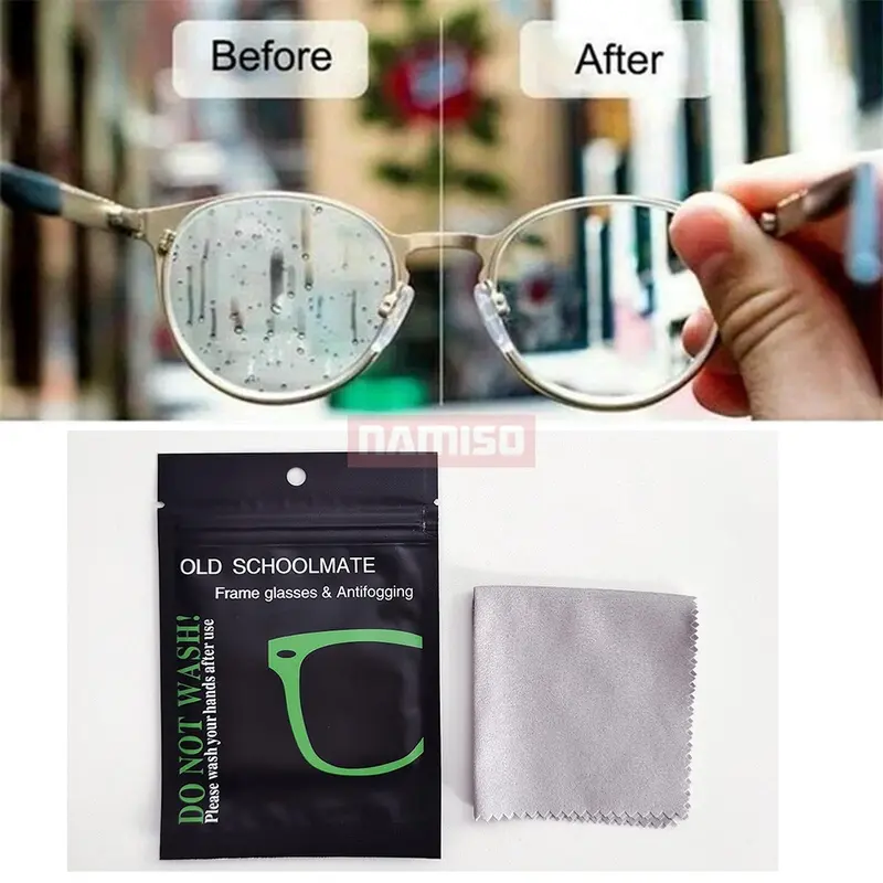 Kain Lap Basah Kacamata Bebas Embun Kabut Anti Fog Suede Sachet 0