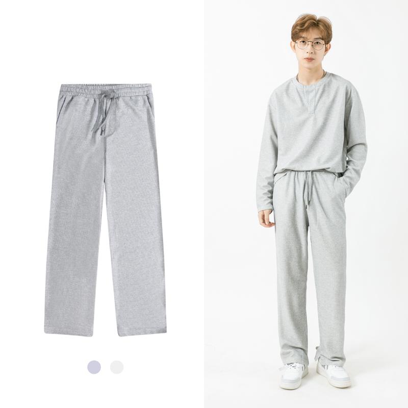 JOG001 Quần Jogger Ống Suông Chất Liệu Tổ Ong Nam MANDO Có Túi Form Ống Rộng Phong Cách Basic Thể Thao Hàn Quốc