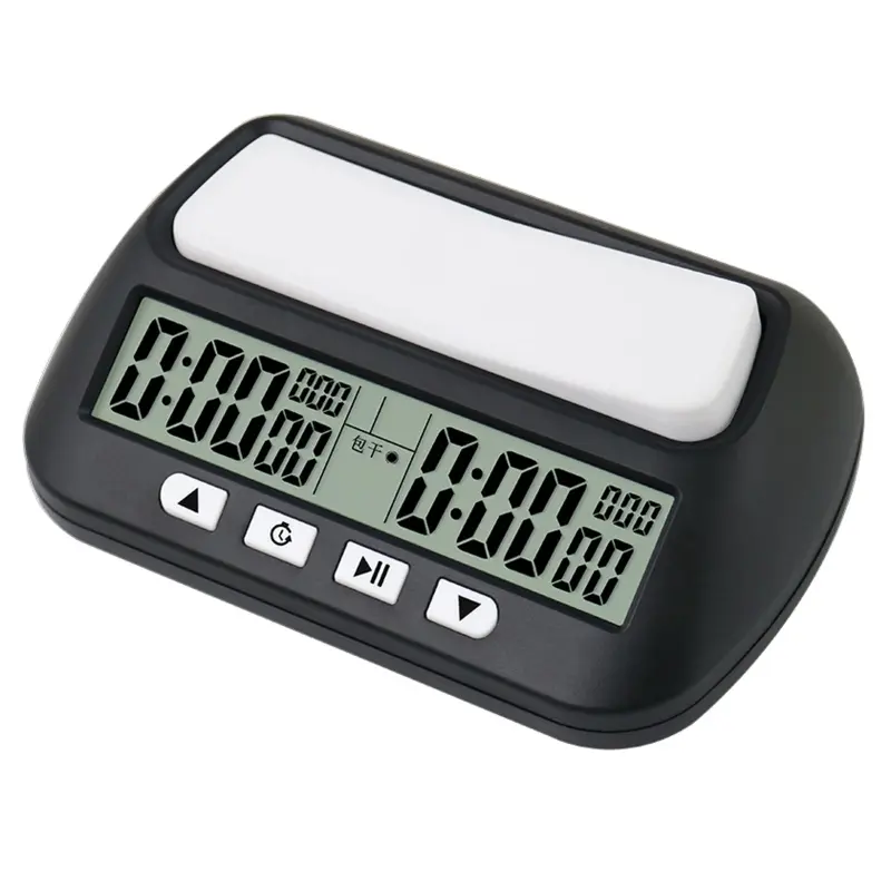 HU Professional Chess Clock Count Up Down Timer Board Game Stopwatch
