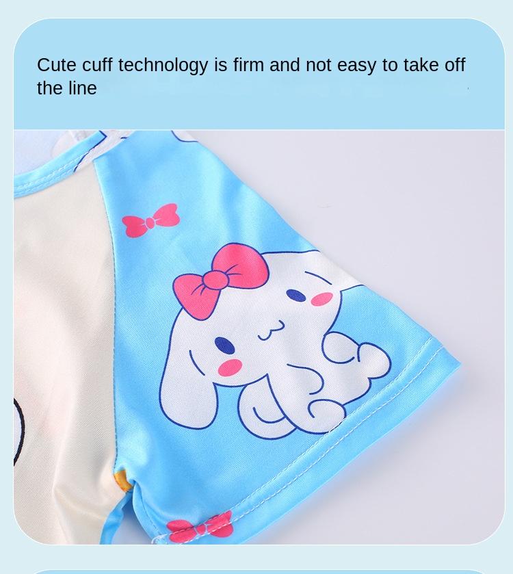 Product Introduction of Bộ Đồ Ngủ Mùa Hè Cho Bé Gái, ngắn Tay Và Quần Đùi, Chất Liệu Mỏng, Thích Hợp Cho Trẻ Em, Cho Bé Gái Và Bé Trai, Bộ Đồ Mặc Nhà Dễ Thương 7