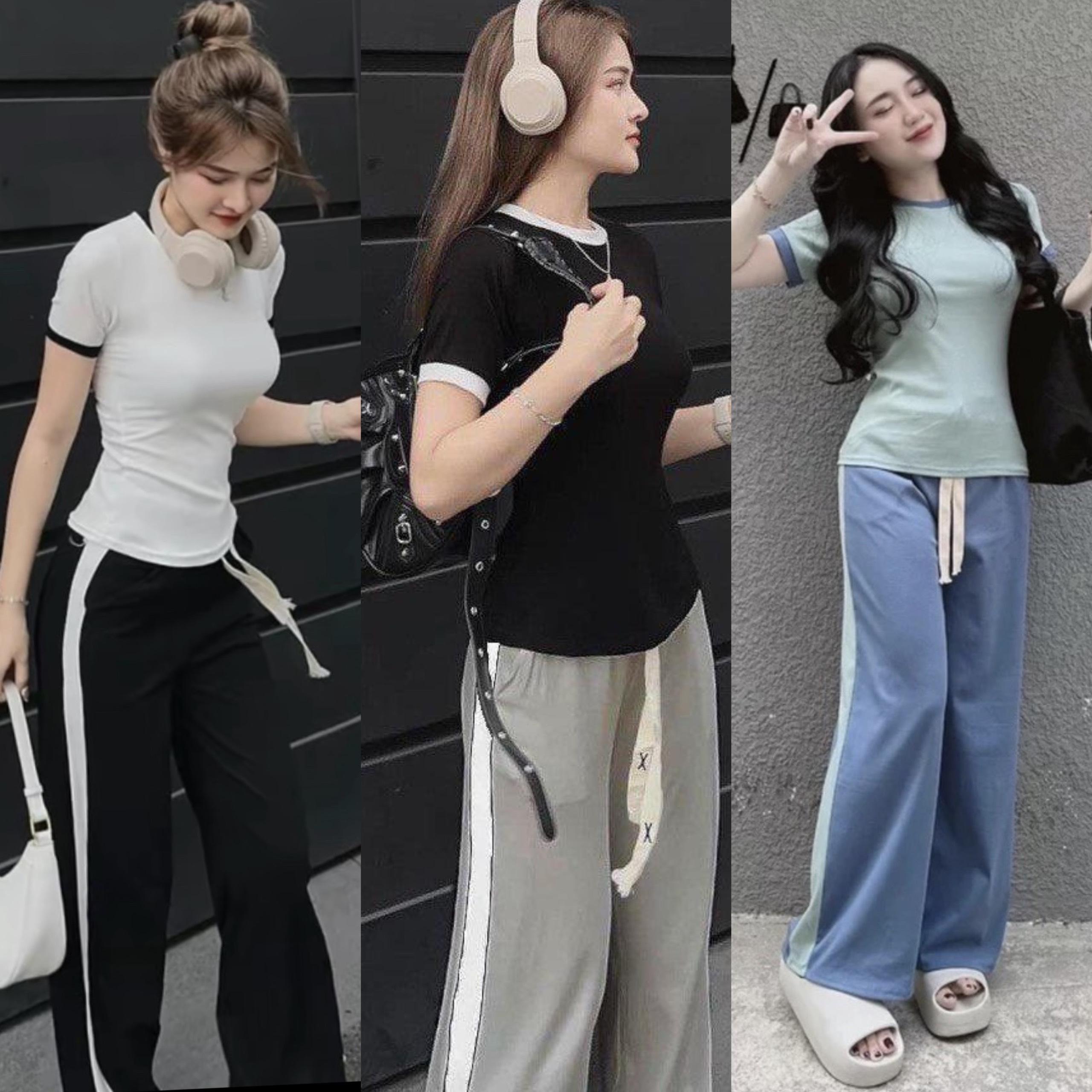 Set Đồ Bộ Thể Thao Cổ Tròn Vải Thun Bigsize 55-95kg Sport Thể Dục Chạy Bộ Tập Thể Dục - A.1042