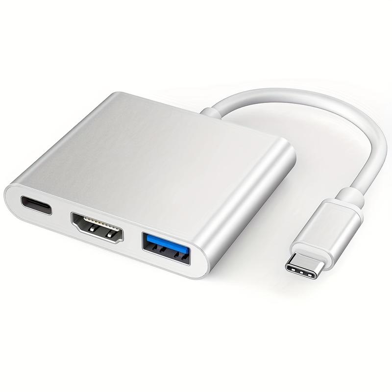 Product Introduction of USB-C To HDMI-Compatible Adapter, USB 3.0 Type C To HDTV 4K Multi-Port AV Converter, USB 3.0 Port Mac HDMI-Compatible Adapter, USB-C Digital AV Multi-Port Adapter For MacBook Pro/ Type-C Jack Mobile Devices/Projectors/Displays 1