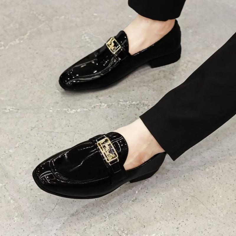  Giày tây nam da bóng thời trang đế khâu sẵng 