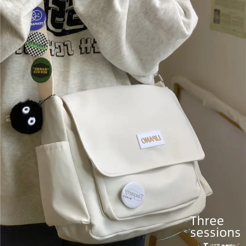 Students' Crossbody Bag Casual Shoulder Bag Vintage Messenger Bag
