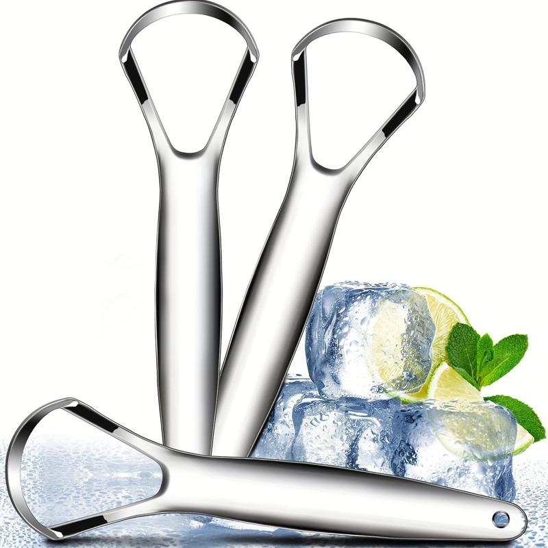 Dụng Cụ Cạo Lưỡi Chăm Sóc Cá Nhân, Hơi Thở Tươi Mới, Dành Cho Người Lớn, Làm Bằng Thép Không Gỉ, Dụng Cụ Làm Sạch Lưỡi, Loại Bỏ Hơi Thở Có Mùi, Dụng Cụ Cạo Răng Trong Suốt, Dụng Cụ Làm Sạch Răng Miệng, Chăm Sóc Răng Miệng 1