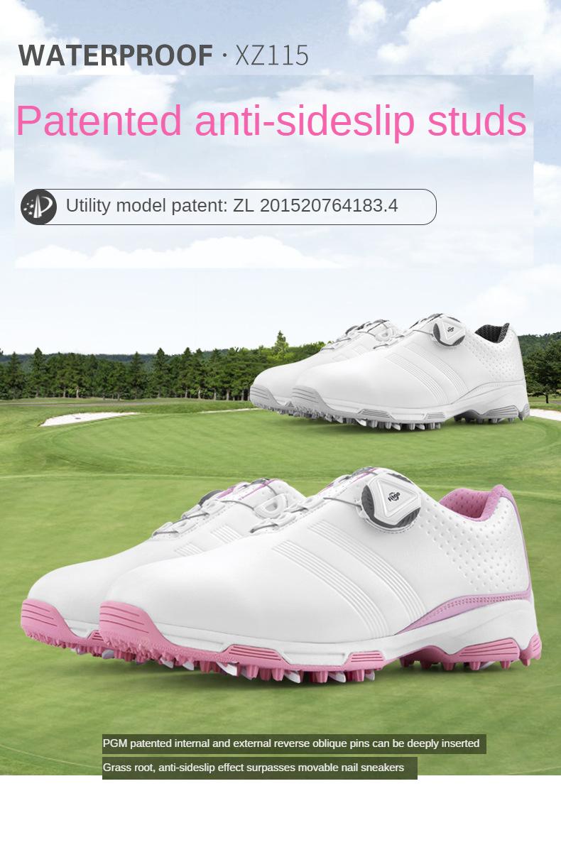 Product Introduction of GM 2024, women's golf shoes, waterproof, turn-lock clasp shoelace shoes, comfortable breathable casual sneaker Trainers Footwear Sports Shoes Rubber Runner Athletic Training 6