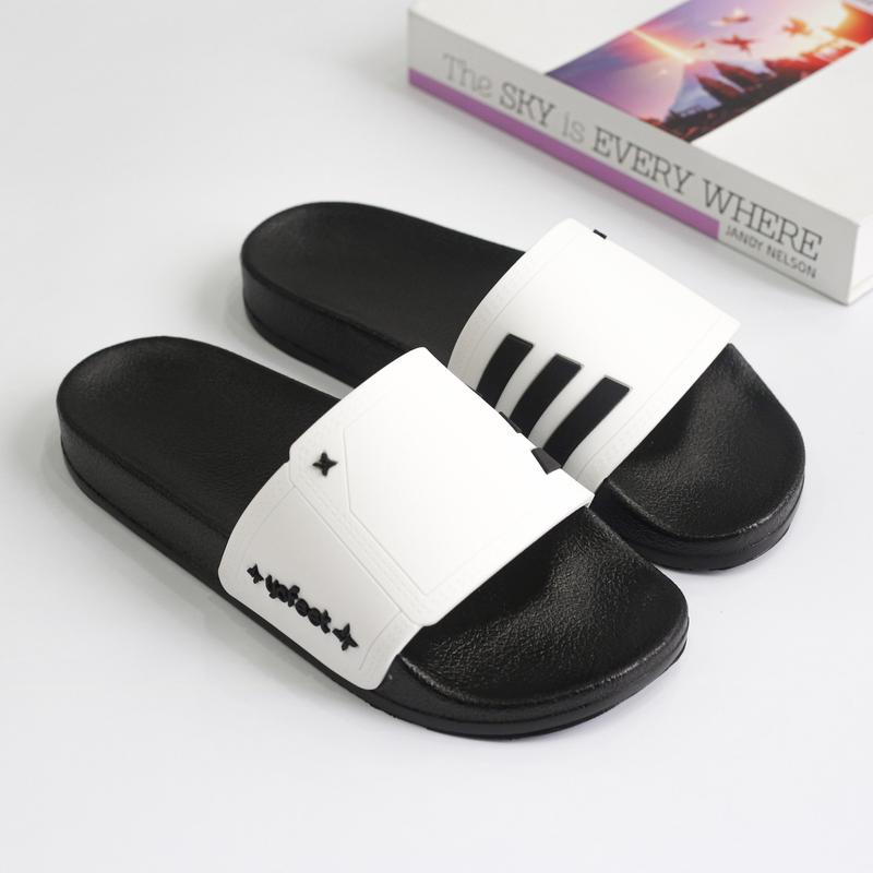Dép Nam Nữ quai kẻ sọc XT YOFEET hot trend ( BM 31) DéP Slipper Đế Bằng Quai Ngang Dép Lê Cao Su Nhung Đồng