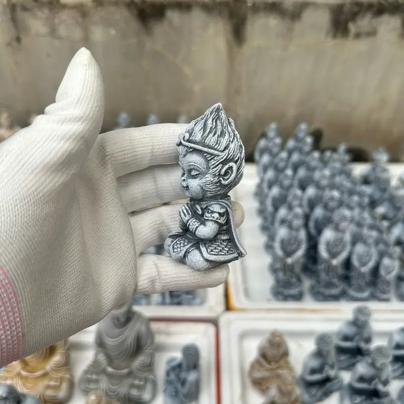 Tượng tôn ngộ không 8cm. Trang trí hồ cá thuỷ sinh , bán cạn , thác nước , non bộ , thác khói trầm hương, tiểu cảnh,terrarium... 6