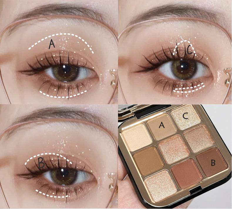 Product Introduction of Glamcolour GlamColour Magic Color 9-Shade Eyeshadow Palette - Matte & Shimmer Nude Browns, Waterproof, Long-Lasting, Multi-Purpose 31