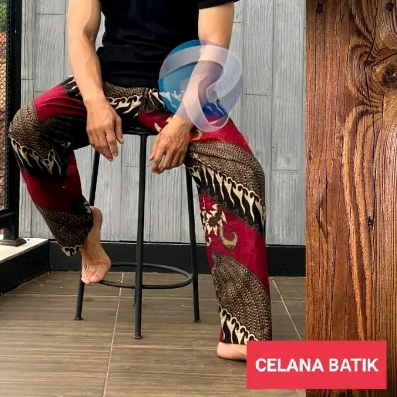 CELANA KOLOR BATIK PANJANG BAHAN KATUN PRIA/WANITA