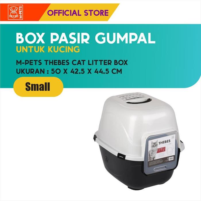 Gambar M-Pets Thebes Cat Litter Box Small / Kandang Pasir Gumpal Kucing dari M-Pets Volk Pets Indonesia Kota Tangerang Tokopedia