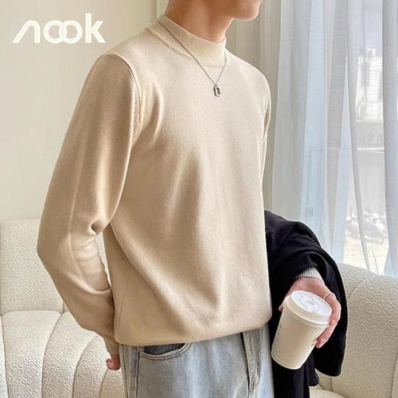 Áo len nam nữ cổ 3 phân cao cấp phong cách, áo len lông thỏ chất lượng - Menswear Lưng Cao AL09 áo  len tăm áo  len 4