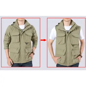 jaket rompi saku banyak Pria Wanita Outdoor