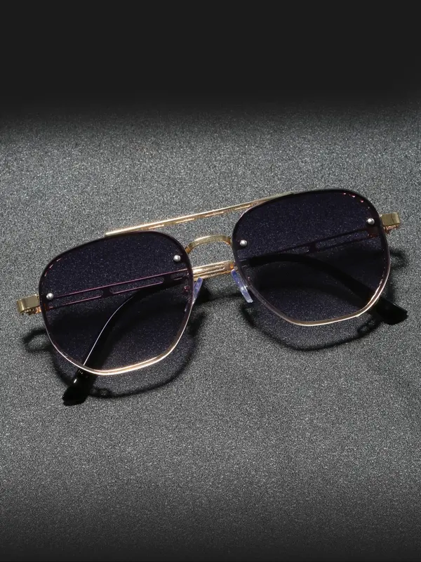 Men's Vintage Sunglasses, Trendy Casual Sunglasses for Everyday Use, Fashion Accessories for Outdoor Activities 5
