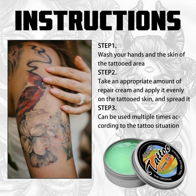 Product Introduction of Cleaning Tattoo Aftercare Cream Removal Cream Herbaceous Post Tattoo Care Natural Preventing proliferation Tattoo Quick Healing Cream Body\ws012 23