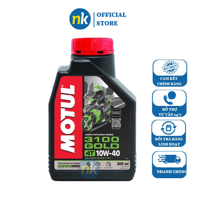 Nhớt xe máy số cao cấp Motul Gold 3100 10W40 800ml - sản phẩm mới cấp độ cao cấp, Mẫu Mới Nhất Dầu Nhớt Dầu xecontay nhot