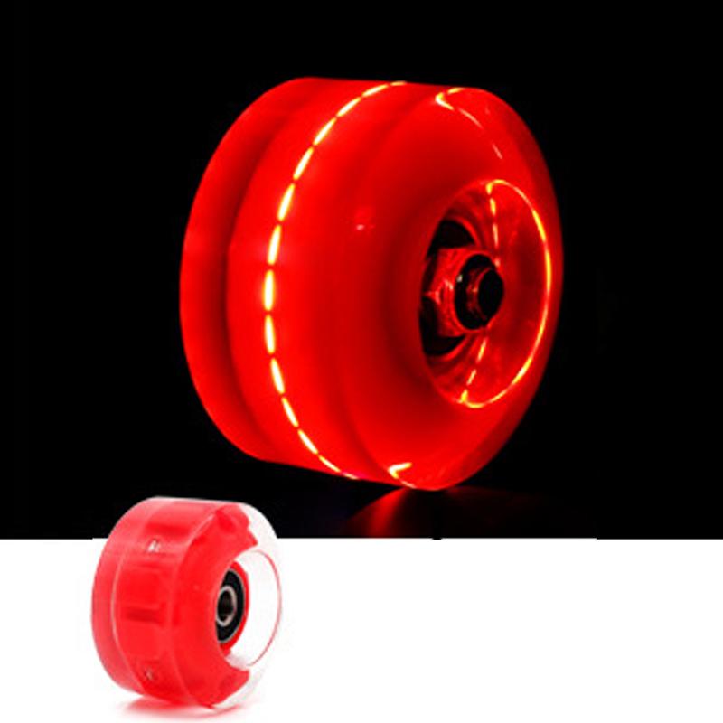 Product Introduction of 1Pc Skateboard Wheels Polyurethane Luminous LED Longboard Wheels with Spanner Long Drift Board Accessories 5
