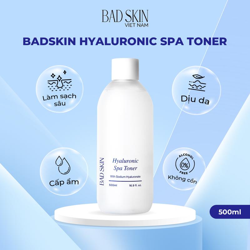 (Live )COMBO 2 CHAI Nước hoa hồng Toner Onsen Badskin Hyaluronic Spa Toner 500ml