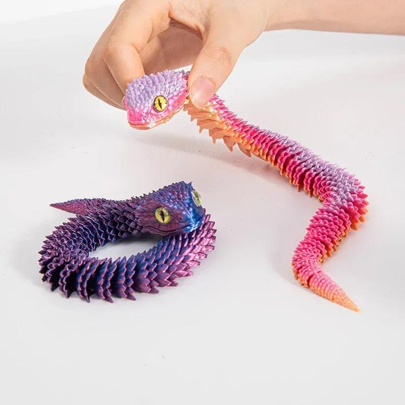Tượng Rắn In 3D, 30cm, Động Vật In 3D, Phụ Kiện Bàn, Trang Trí Phòng, Trang Trí Năm Hình Rắn Vui Nhộn Để Bàn Văn Phòng, Hàng Mới Về 4