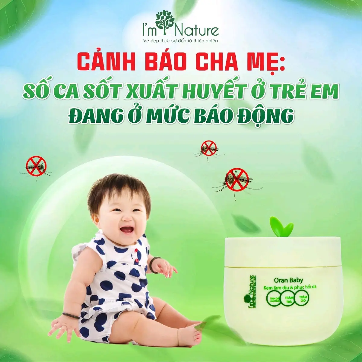 Kem muỗi Oran Baby I'm nature