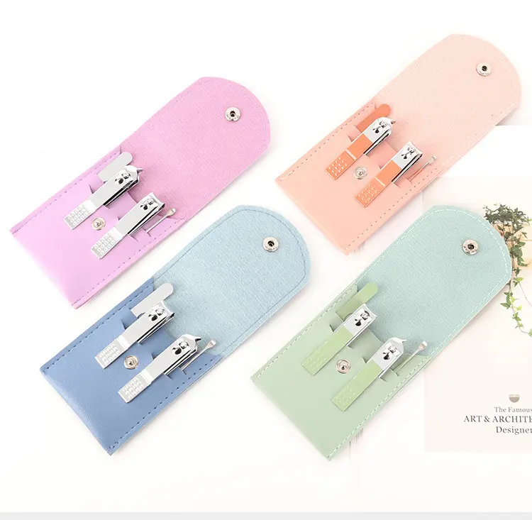 Product Introduction of Bộ Dụng Cụ Cắt Móng Tay Bằng Thép Không Gỉ, 4 Món, Kiểu Mặt, Gói Có Thể Gập Lại, Làm Móng Tay Và Cắt Móng Tay Tại Nhà, Bộ Dụng Cụ Làm Móng, Hàng Mới Về 0