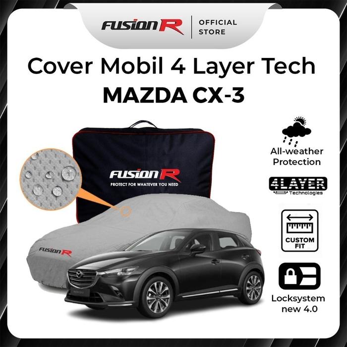 Gambar Fusion R Body Cover Sarung Penutup Mobil Mazda CX3 Waterproof Tebal 4 Layer Anti Air Panas Matahari UV Protection dari Fusion R Official Kab. Tangerang Tokopedia