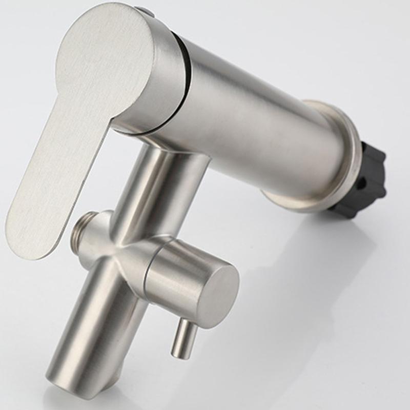 304 stainless steel dual use hot and cold basin faucet wash basin faucet 2