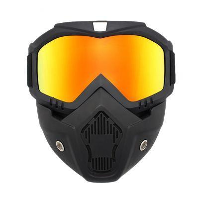 Outdoor Sport Windproof Mask Goggle HD Bicycle Glasses Eyewear Riding Suv Summer Uv Protection Sunglasses Full Face Protective Mask 8