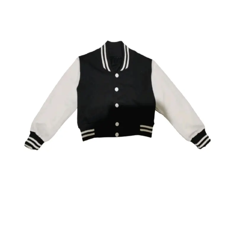 Jaket Crop Top Baseball Varsity Anak Perempuan Ziya Terbaru Berkualitas Usia 3-12 Tahun - Fashion 0