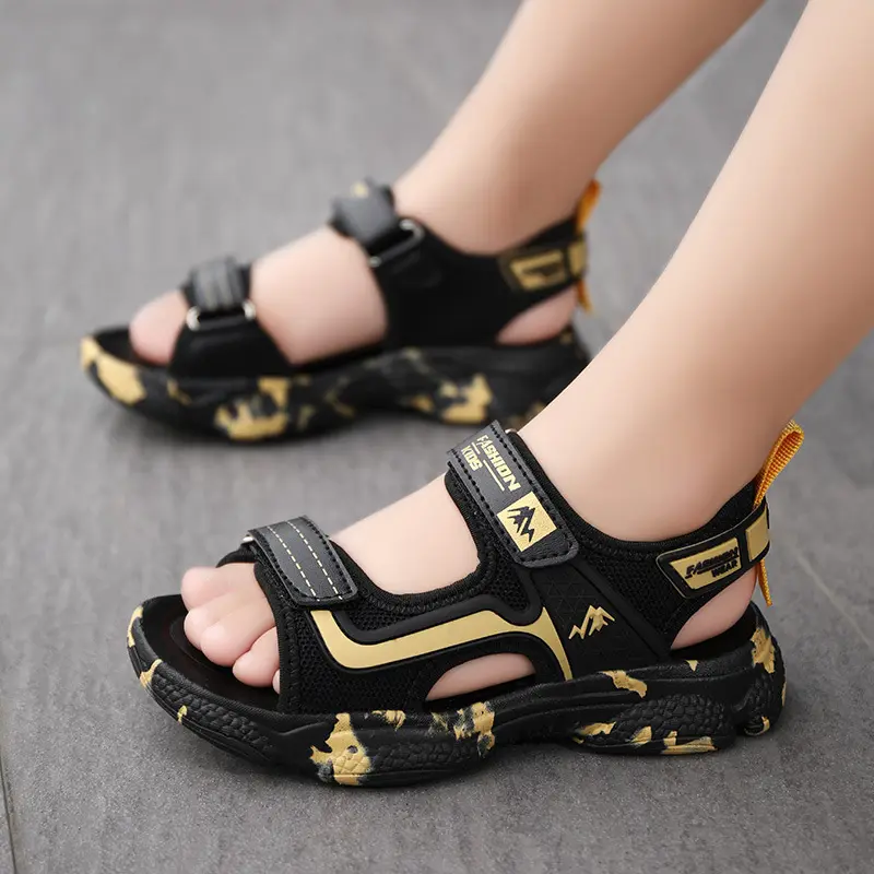 Sandal bé trai bé gái Dép xăng đan bãi biển Mùa Hè Dép quai hậu đi học đi chơi từ 3-16 tuổi đế chống trơn trượt êm chân TH121