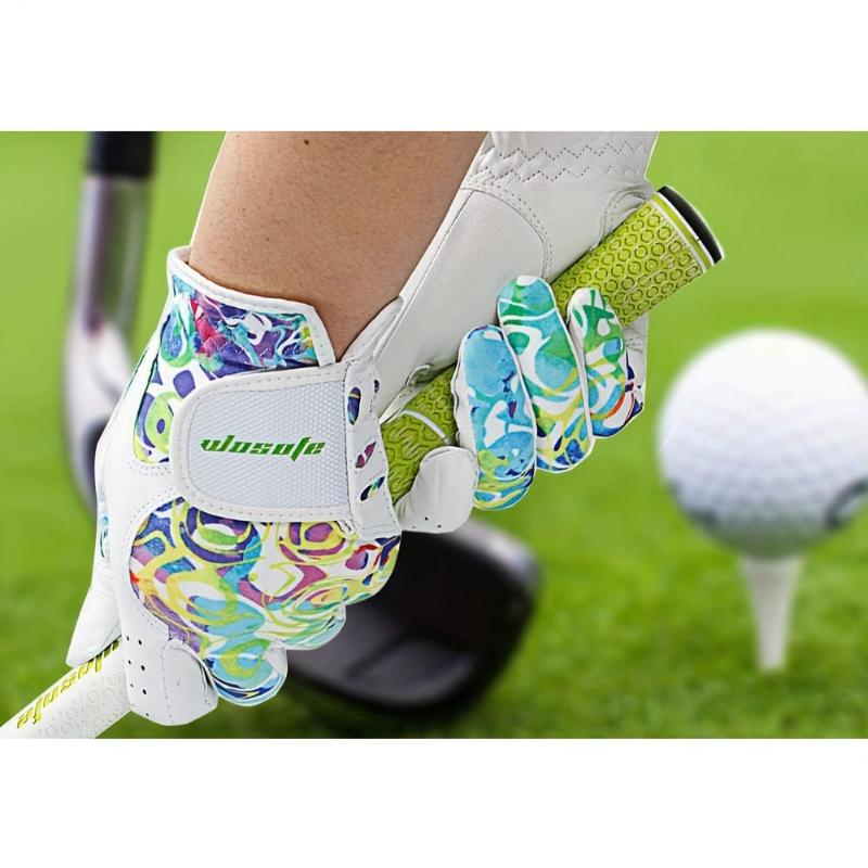 Soft Sheepskin Golf Gloves - 1 Pair for Women, Breathable Stretch Lycra, Fashion Non-slip with Wear-resistant Palm, Perfect Gift for Female Golf Enthusiasts 3
