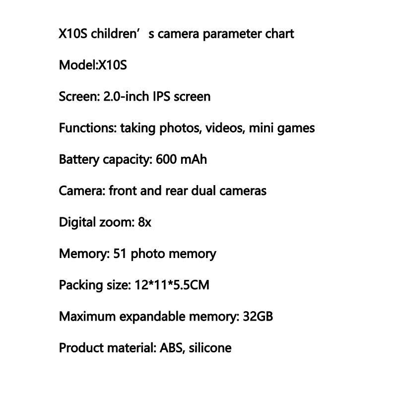 Product Introduction of Unicorn Design Digital Camera with 32GB Card, 1 Set 1080P HD Video Camera, Rechargeable Digital Camera for Boys & Girls Birthday Gift 6