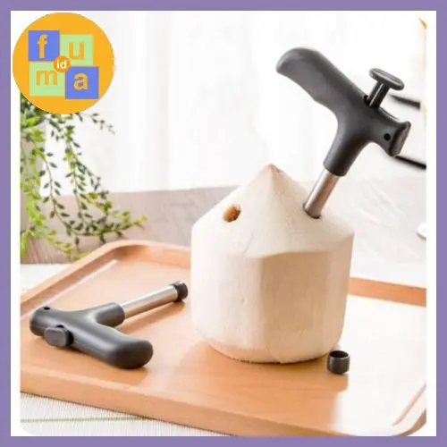 Alat Pembolong Pembuka Pelubang Penusuk Tusuk Buka Bukaan Batok Kelapa / Coconut Opener / Stainless Alat Pembuka Kelapa / Alat Pelubang Kelapa Untuk Dapur Baja Buah