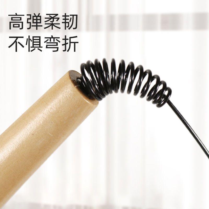 Bộ Trêu ghẹo mèo lò xo tay cầm bằng gỗ, Cấp CFA, 30 ngày bán chạy, Thích hợp cho mèo con, Tự-Hi, làm giảm Bó Sát Đầu thay thế chuông, Đồ chơi chống cắn, 30 miếng, Hàng mới về năm 2025 7