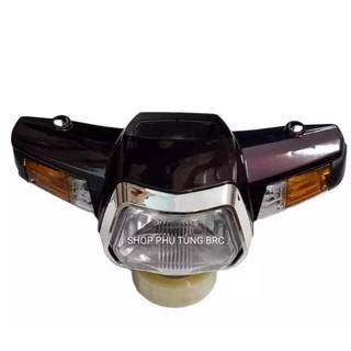 Bộ đầu đèn xe Super Dream đầu lồi. Xi Nhan
