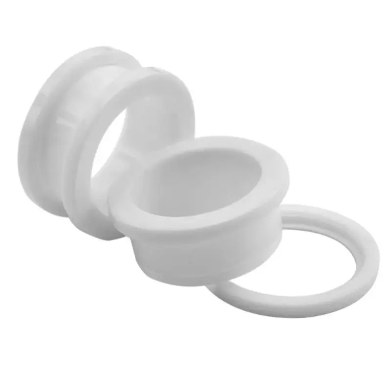 PIERCING EARPLUG TUNNEL WHITE ACRYLIC 2mm - 18mm 1