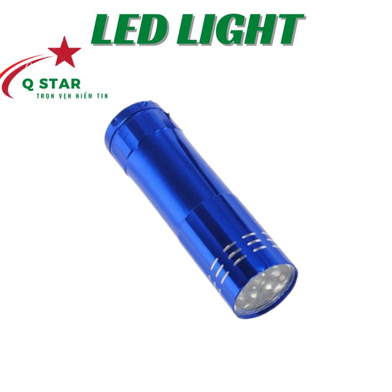 Product Introduction of Led Light Đèn Pin Mini 9 Bóng Led Thiết Kế Kim Loại Sử Dụng Pin AA Có Đi Kèm 3 Pin 7