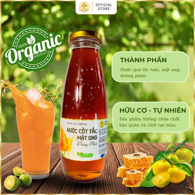 Nước cốt tắc mật ong đường phèn - Phát Lợi Foods - Giúp giảm ho, đau họng, tăng cường sức đề kháng 3