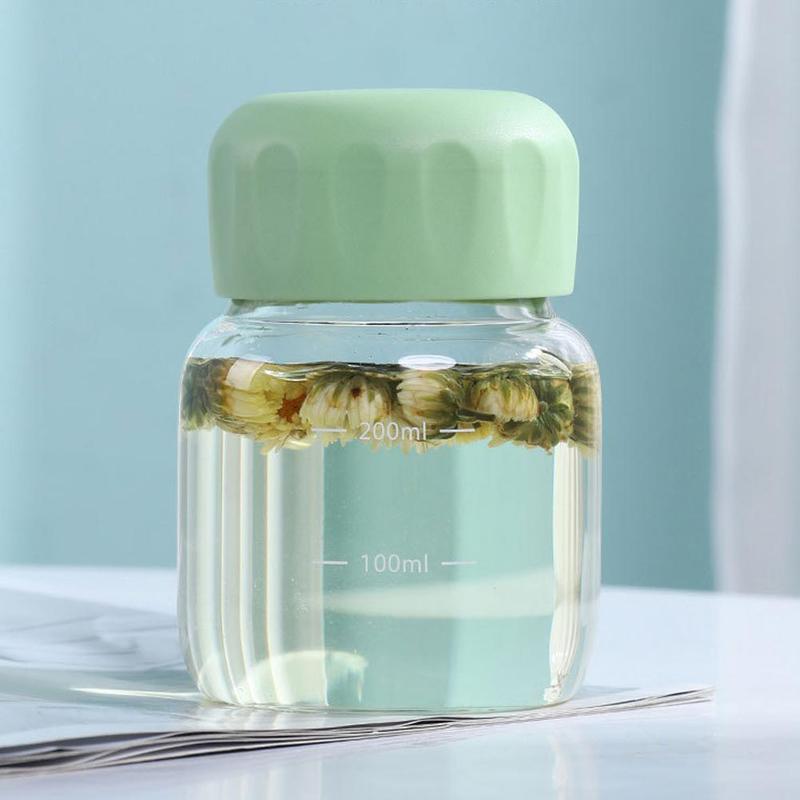 Product Introduction of Bình Nước Thủy Tinh, Dung Tích 300ml, Có Tay Áo Cốc Và Nắp, Cầm Tay Cho Gia Đình, Thích Hợp Cho Bữa Sáng, Cà Phê, Nước Ép, Sữa, R0S8 40