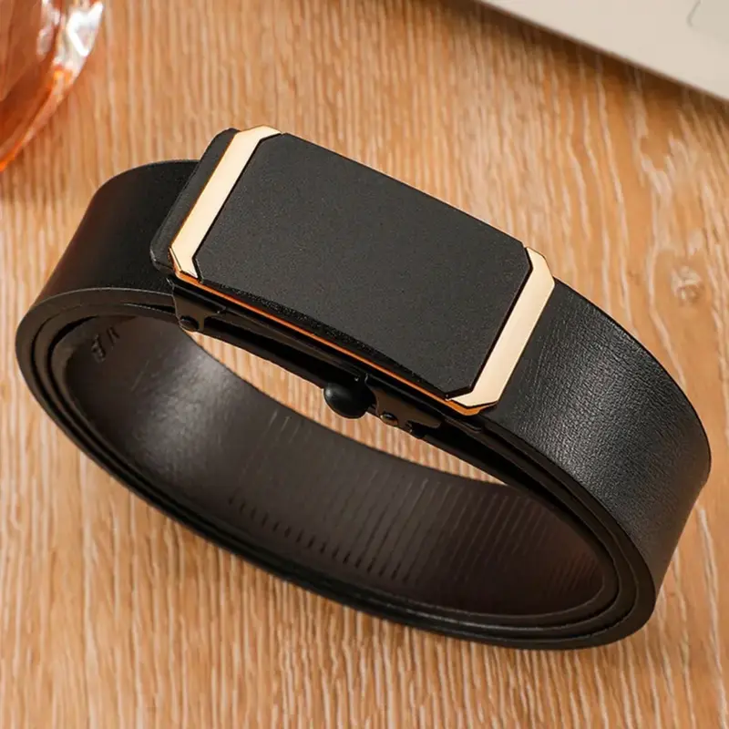 Thắt lưng nam Tl96 da PU cao cấp  khóa kim loại tự động không gỉ - Cam kết 1 đổi 1 bảo hành 6 tháng  Cao Su Voi dây  lv thắt  lưng dâ y thắt  lưng th ắ 6