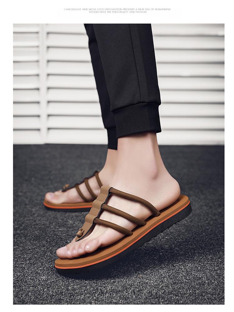 Product Introduction of Summer New Sandals, Men's Anti slip Outer Wear EVA Slippers, Men's Leisure Beach Flip Flops 12