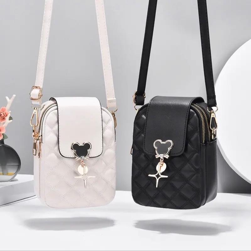  TÚI XÁCH NỮ ĐỰNG ĐIỆN THOẠI - KHOÁ CHUỘT - NHỎ GỌN TIỆN LỢI Da PU 