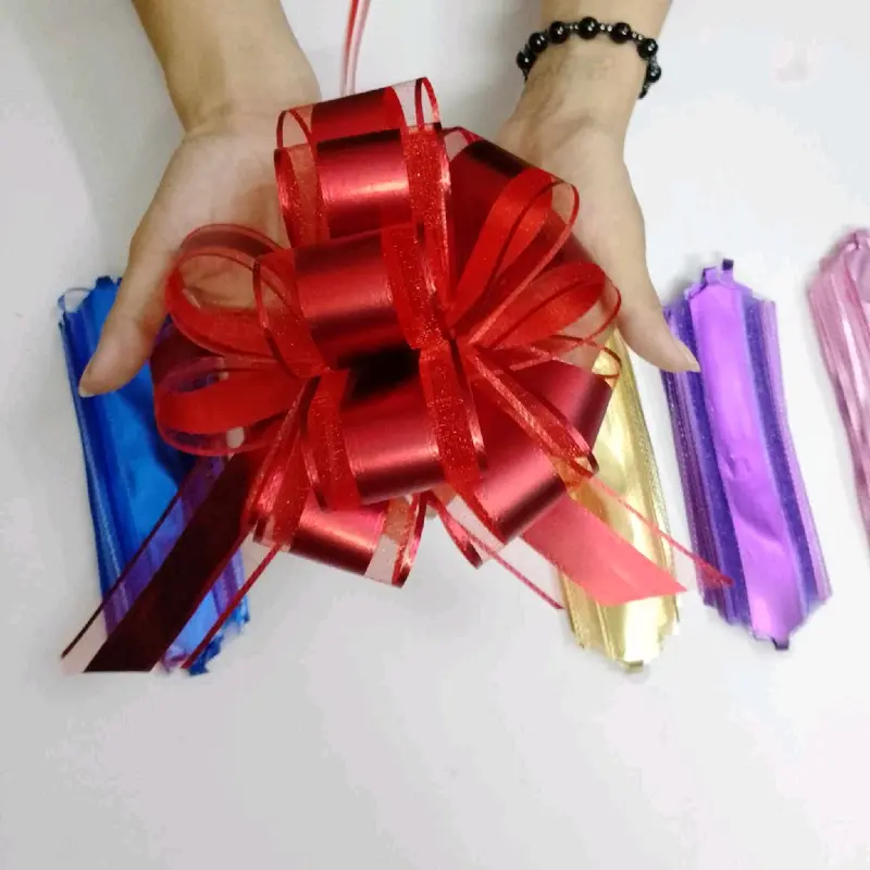 set 20 chiếc nơ rút cẩm tú cầu 5 cm 3