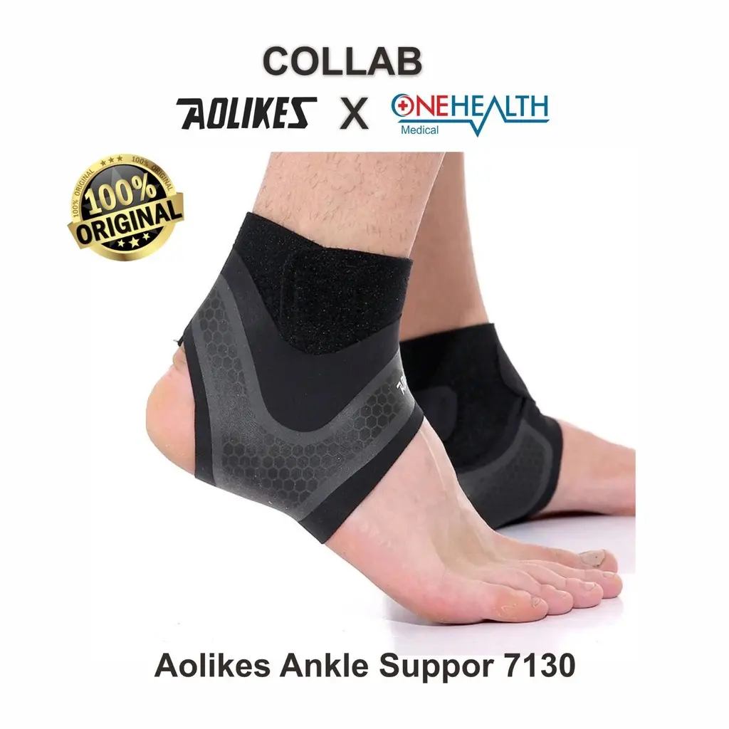 ONEHEALTH 7130 AOLIKES ANKLE SUPPORT DEKER ENGKEL KAKI WRAP SLEEVE BASKET ORIGINAL