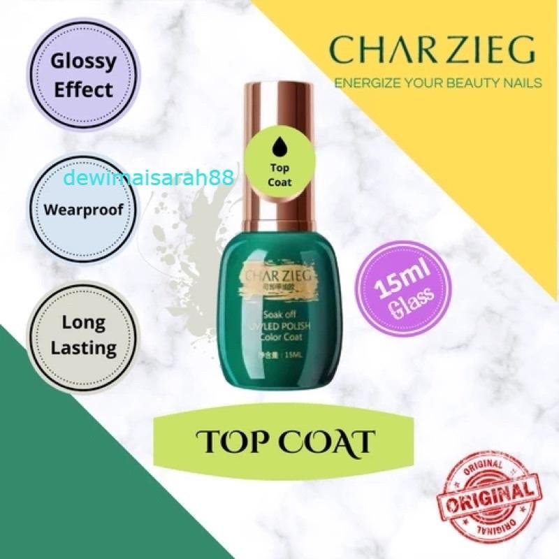 Charzieg Top Coat Base Coat Primer UV LED Kutek Cat Kuku Nail Art 15ml 4