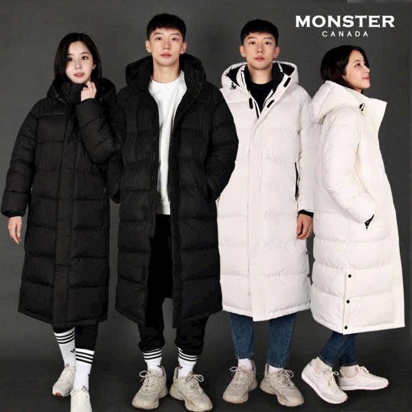 Áo phao unisex lông vũ xuất Hàn dáng dài siêu nhẹ, mặc siêu ấm, áo đại hàn, nam nữ đều mặc được áo  hổ có mũ gió aokhoac nam khoac  phao